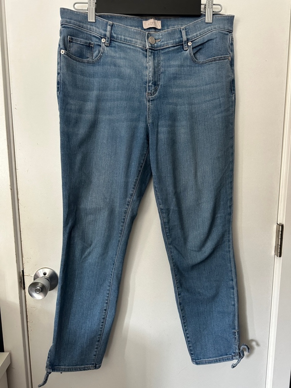 LOFT Modern Skinny Ankle Crop Women's Blue Jeans